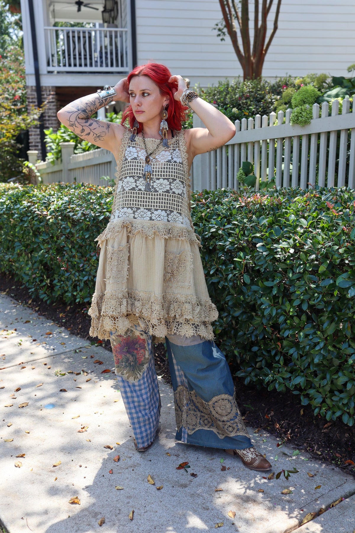 Tattered Treasure Tunic - ivyandlavyboutique Jaded Gypsy