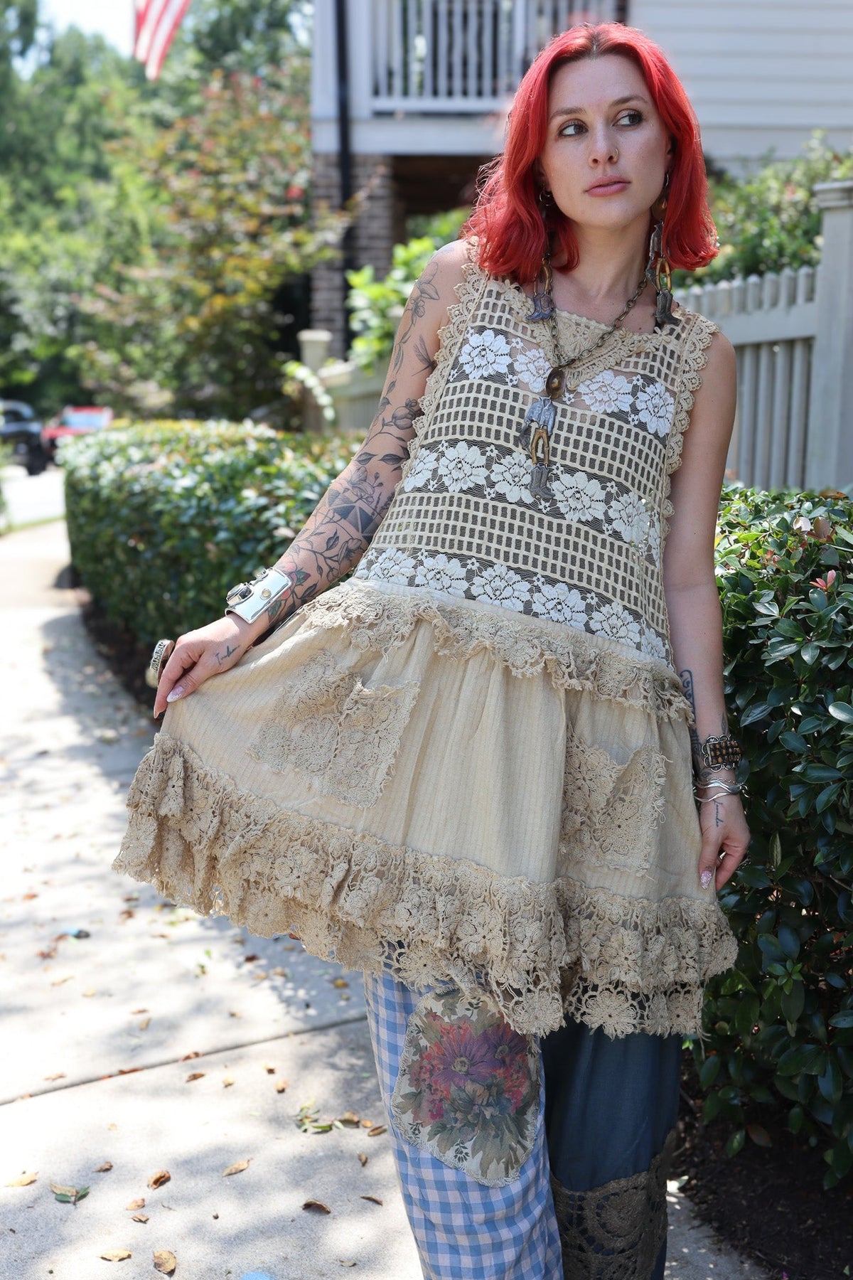 Tattered Treasure Tunic - ivyandlavyboutique Jaded Gypsy