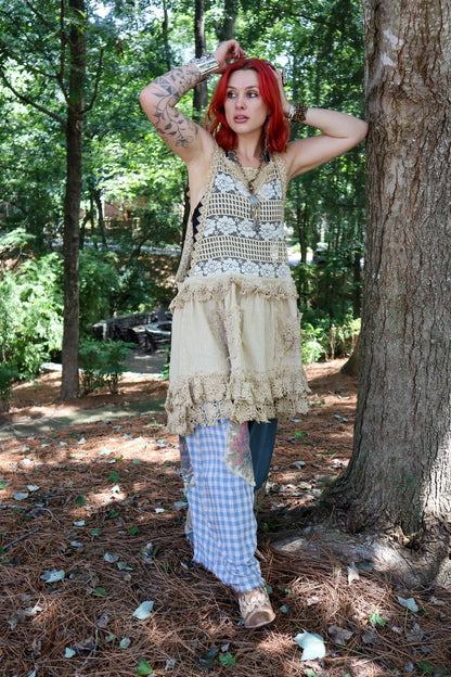 Tattered Treasure Tunic - ivyandlavyboutique Jaded Gypsy