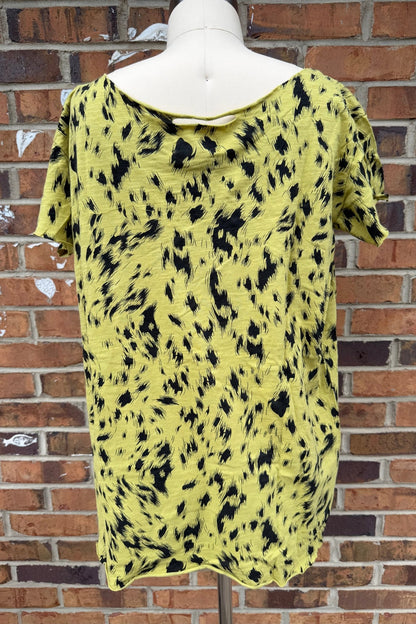 Tattered Vintage Tee in Green Machine - ivyandlavyboutique A Rare Bird Shop