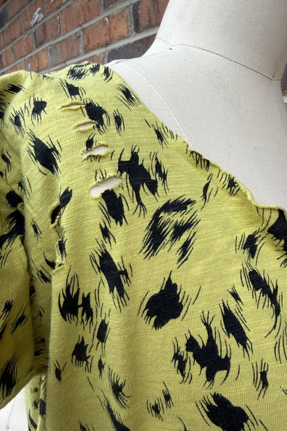 Tattered Vintage Tee in Green Machine - ivyandlavyboutique A Rare Bird Shop