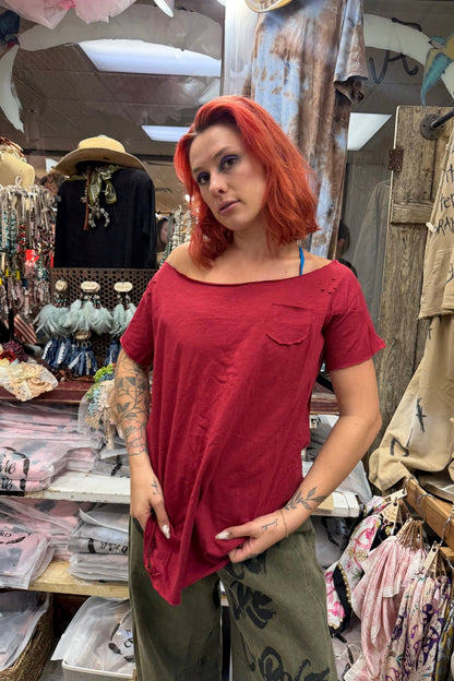 Tattered Vintage Tee - RB Live - ivyandlavyboutique A Rare Bird Shop