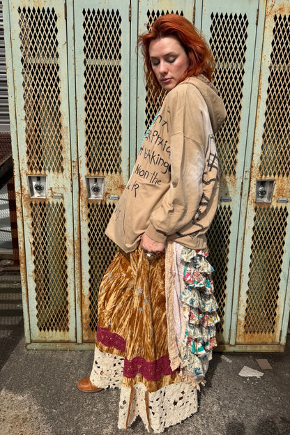 Tea Dye Ruffle High Lo - ivyandlavyboutique Jaded Gypsy