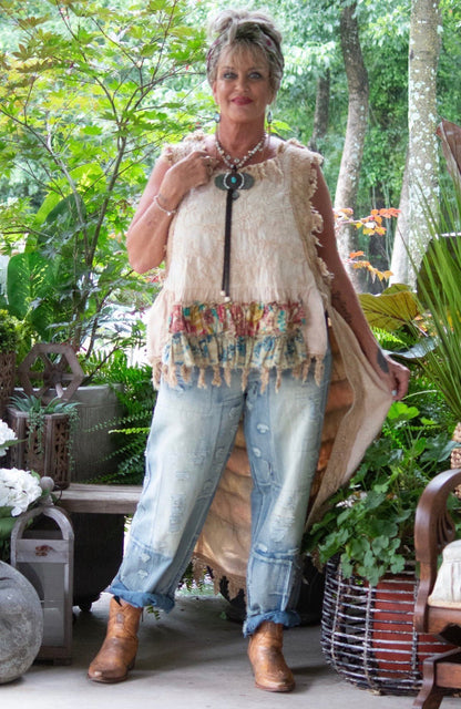 Tea Dye Ruffle High Lo - ivyandlavyboutique Jaded Gypsy