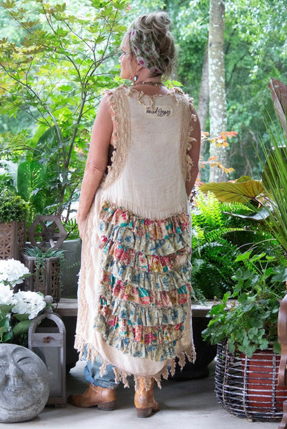 Tea Dye Ruffle High Lo - ivyandlavyboutique Jaded Gypsy