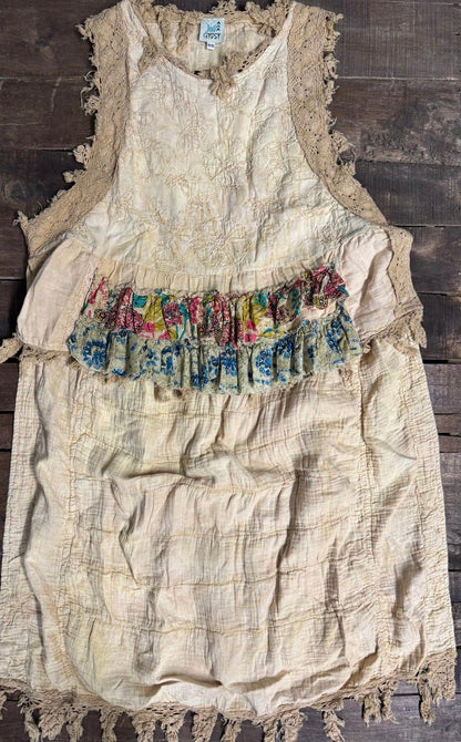 Tea Dye Ruffle High Lo - ivyandlavyboutique Jaded Gypsy
