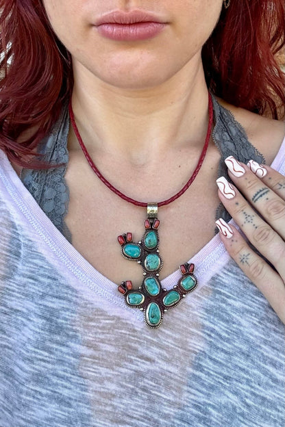 The Arizona Choker on Leather - ivyandlavyboutique ivyandlavyboutique