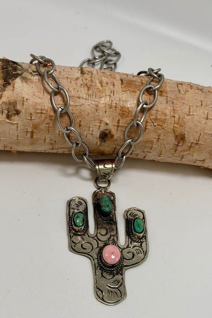 The Arizona Shortie Necklace - Cactus - ivyandlavyboutique ivyandlavyboutique