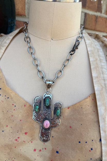 The Arizona Shortie Necklace - Cactus - ivyandlavyboutique ivyandlavyboutique