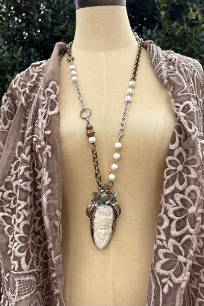 The Big One Statement Handmade Necklace - ivyandlavyboutique ivyandlavyboutique