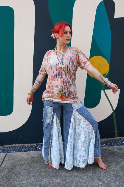 The Boho Babe Flare Pant - ivyandlavyboutique Blue Velvet