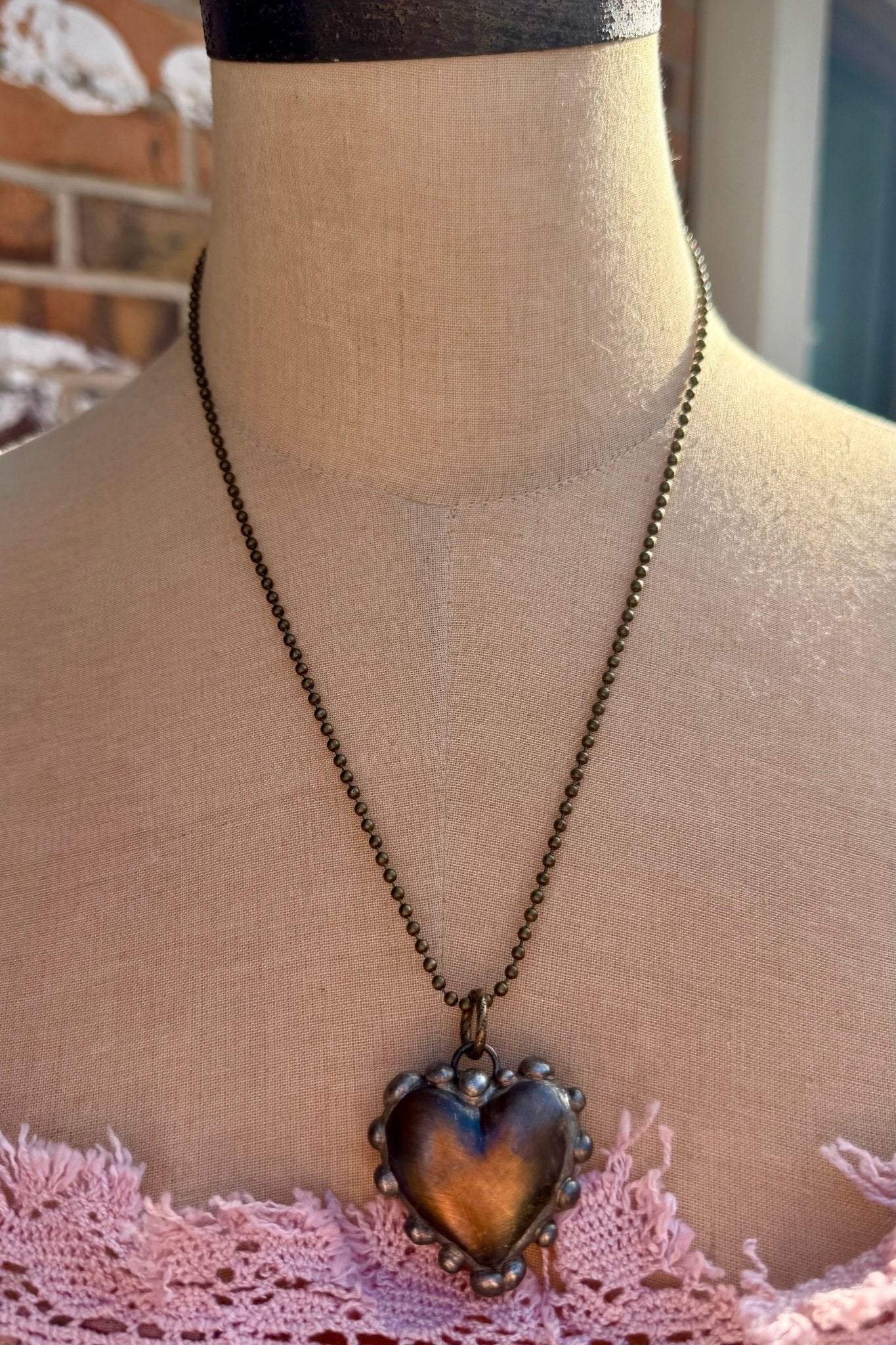 The Bronze Heart Necklace - ivyandlavyboutique ivyandlavyboutique