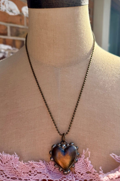 The Bronze Heart Necklace - ivyandlavyboutique ivyandlavyboutique