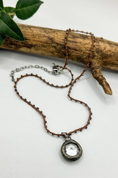 The Camel Crochet Soldered Gemstone Necklace Choker - ivyandlavyboutique Spirit Lala