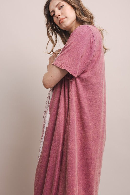 The Crown Of Mary Washed Long Dress - ivyandlavyboutique Blue Velvet