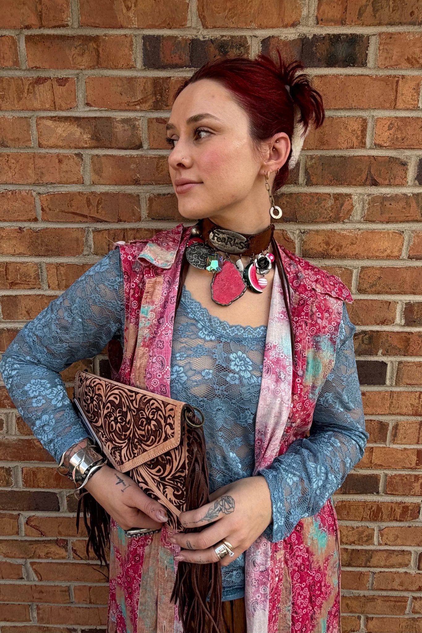 The Fearless Choker - ivyandlavyboutique Art by Amy