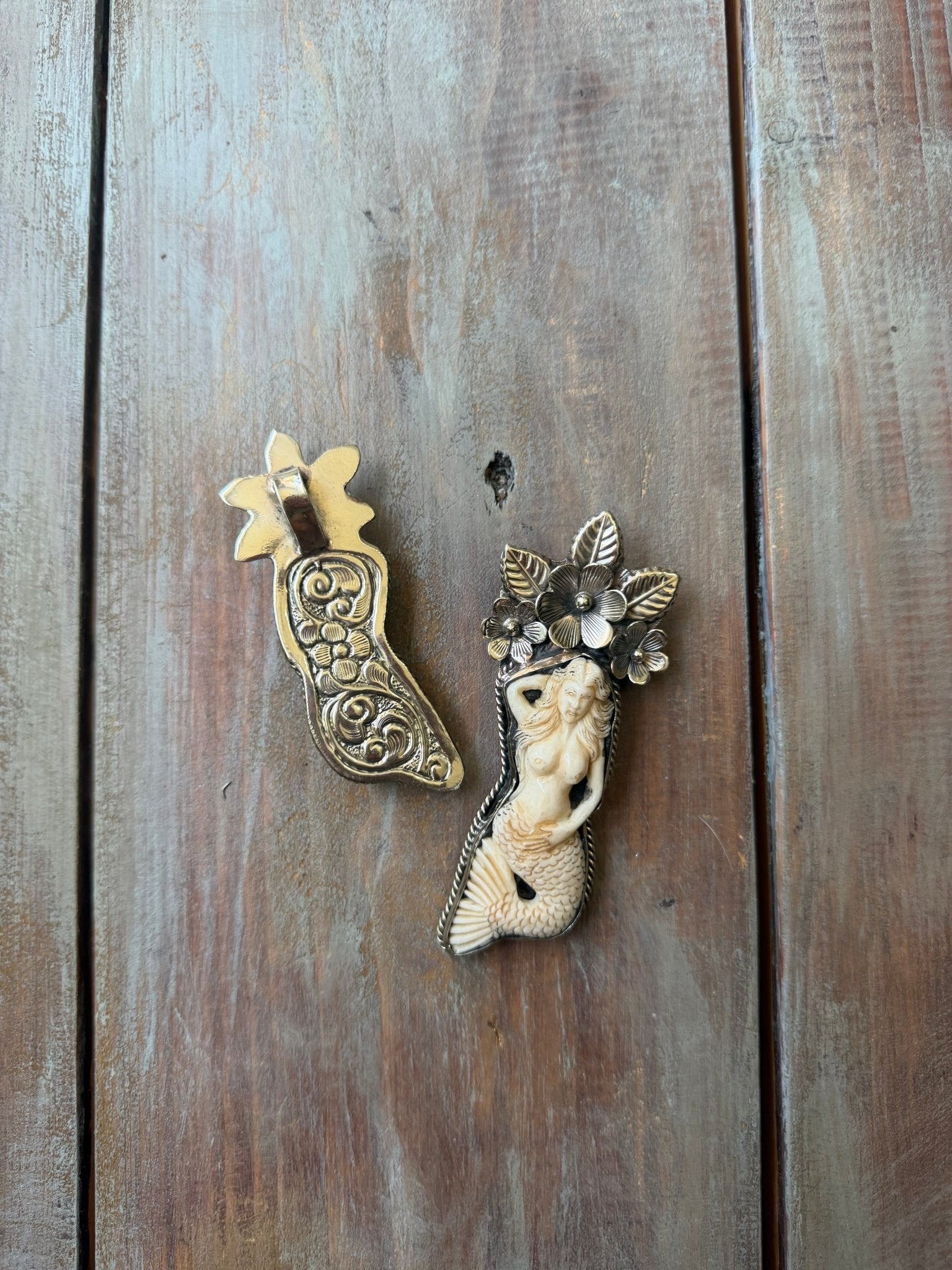 The Flowered Mermaid Pendant - ivyandlavyboutique ivyandlavyboutique
