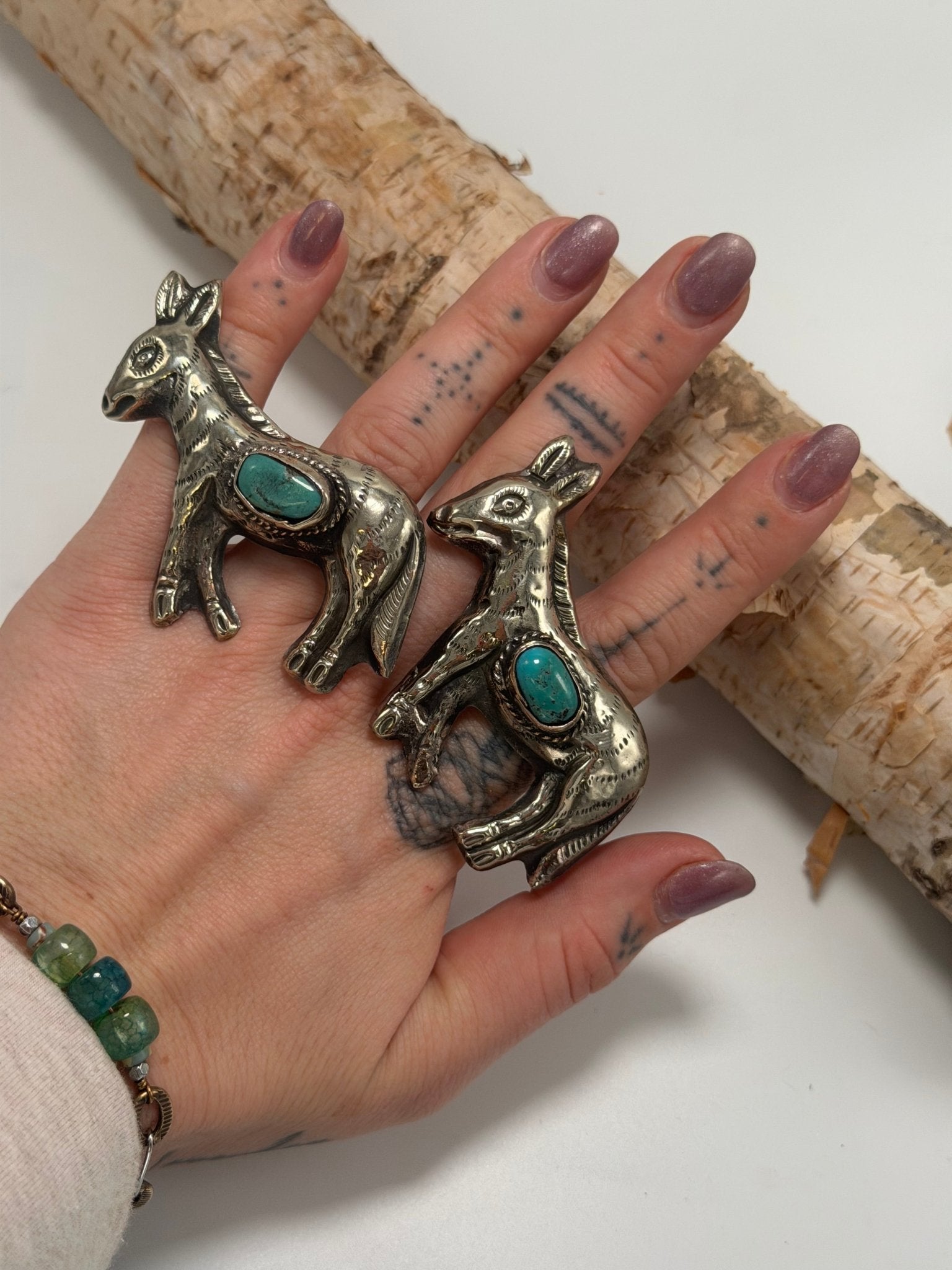 The Jackass Nugget Turquoise Ring - ivyandlavyboutique ivyandlavyboutique