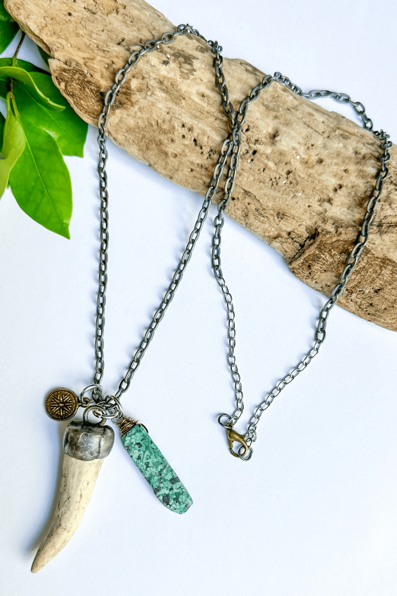 The Journey Turquoise & Bone Necklace - ivyandlavyboutique Spirit Lala