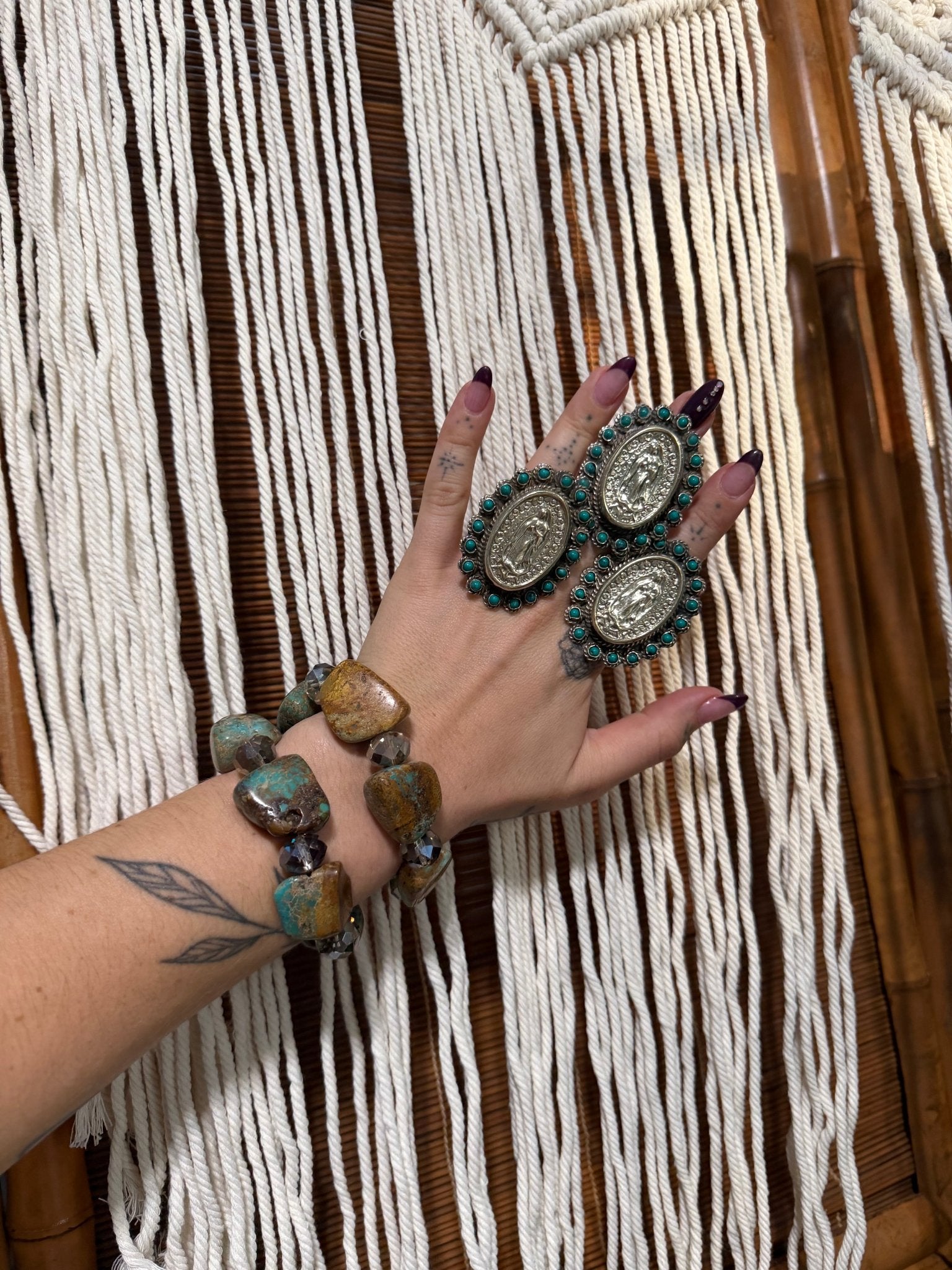 The LADY Ring w/ Turquoise - ivyandlavyboutique ivyandlavyboutique