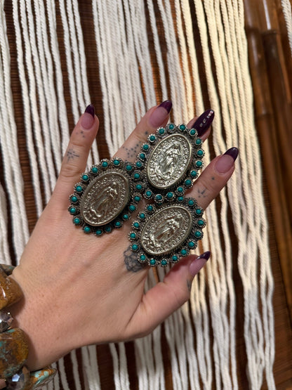 The LADY Ring w/ Turquoise - ivyandlavyboutique ivyandlavyboutique