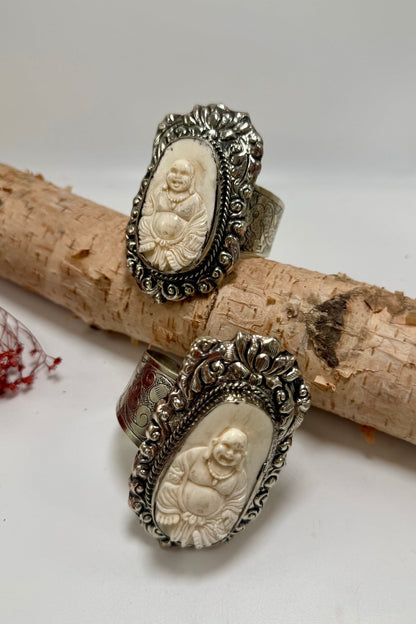 The Laughing Belly Buddha Epic Cuff Bracelet - ivyandlavyboutique ivyandlavyboutique