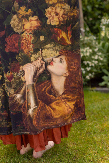 The Messenger Opera Duster Robe w/ Joan of Arc & Florals - ivyandlavyboutique Market of Stars (USA)