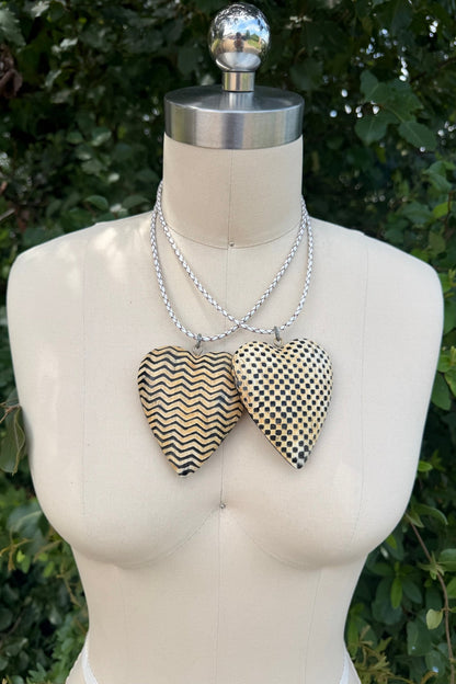The Patterned Heart Choker - ivyandlavyboutique ivyandlavyboutique