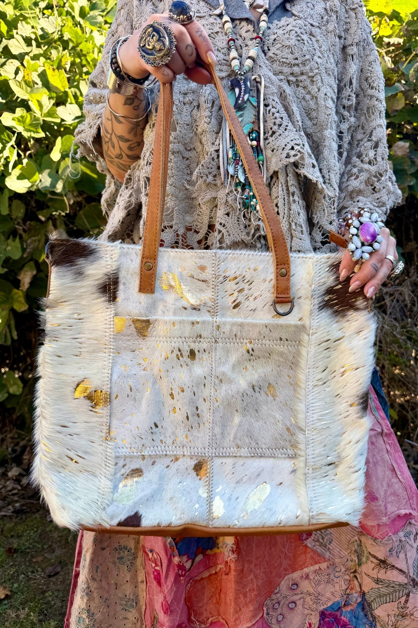 The Presley Hair - on Tote Gold - ivyandlavyboutique american darling