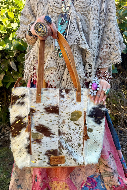 The Presley Hair - on Tote Gold - ivyandlavyboutique american darling