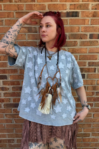 The Stars at Night Top - ivyandlavyboutique Blue Velvet