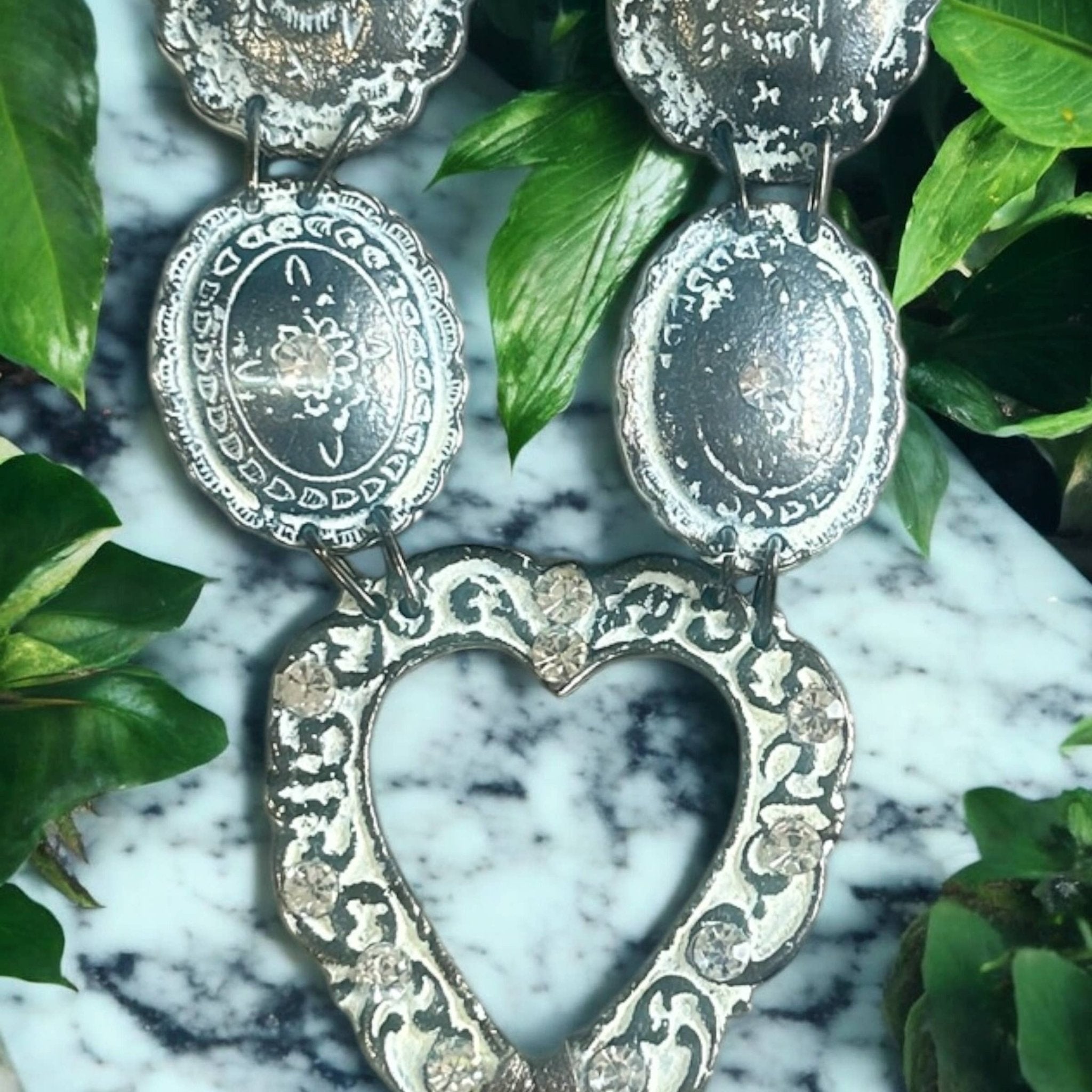 The Statement Carved Concho Necklace - ivyandlavyboutique A Rare Bird Shop