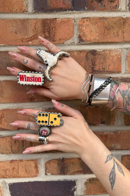 The Winston Domino Ring - ivyandlavyboutique Art by Amy