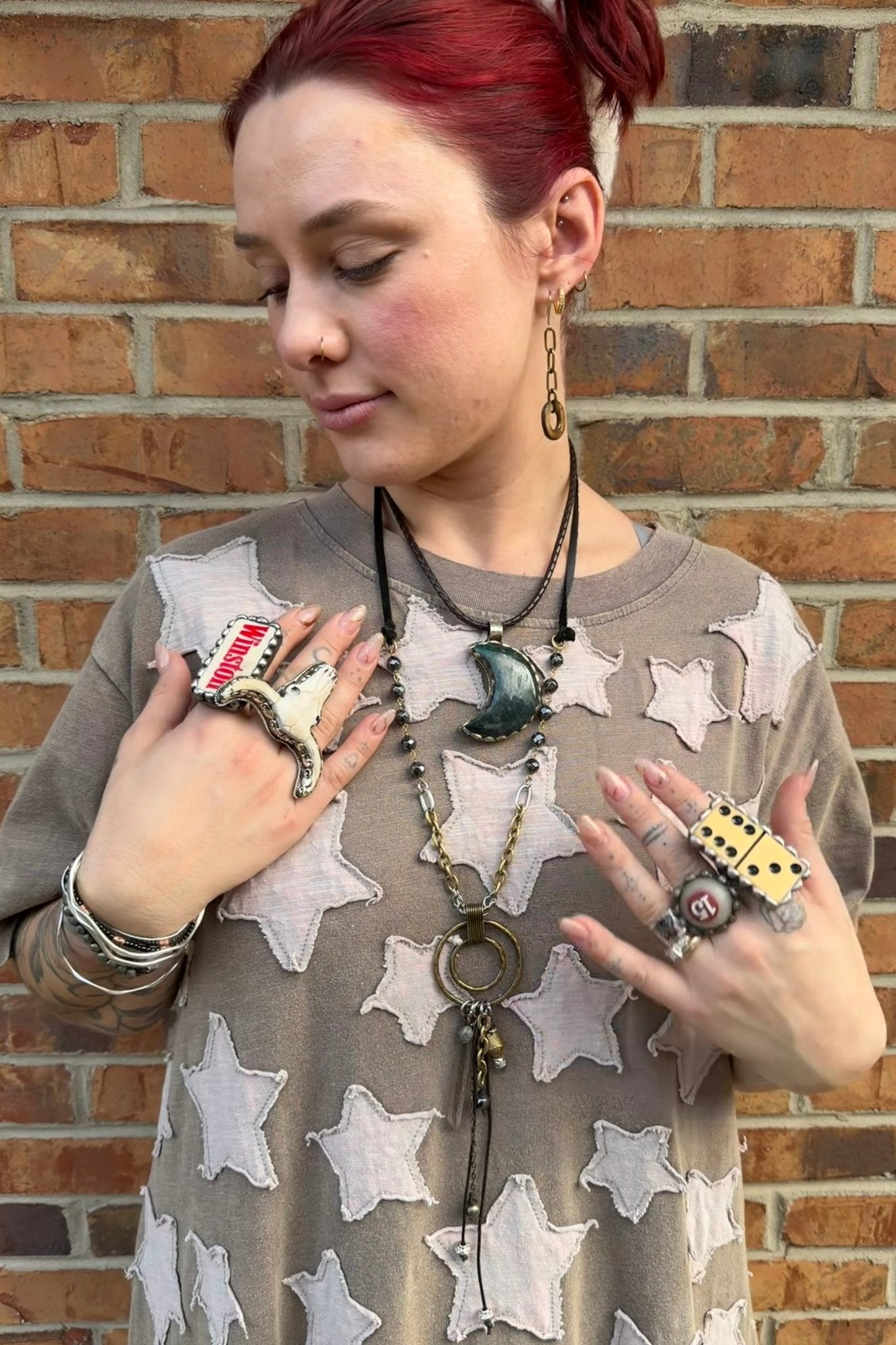 The Winston Domino Ring - ivyandlavyboutique Art by Amy