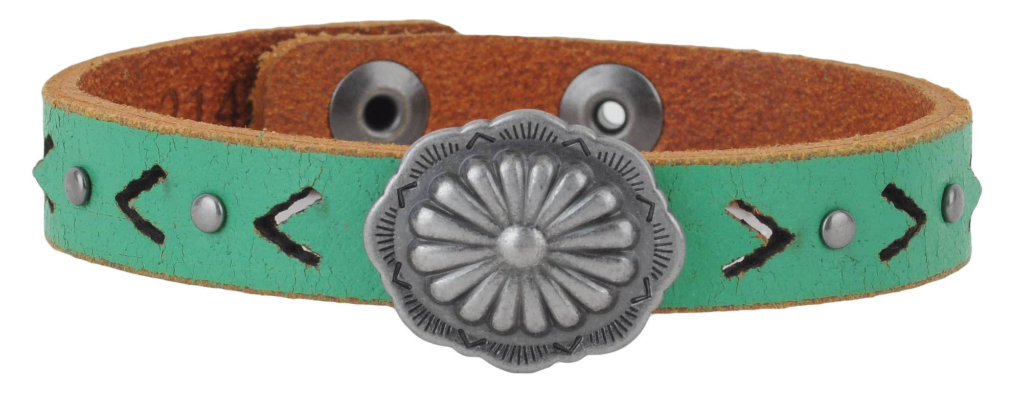 Thin Concho Bracelet: TURQ - ivyandlavyboutique Most Wanted USA