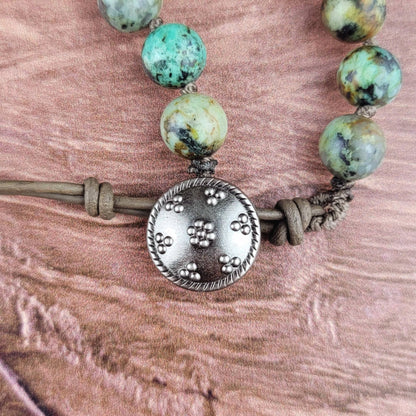 Tibetan Bone Skull Pendant Beaded Necklace - ivyandlavyboutique ZINC Designs