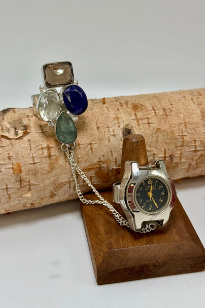 Tick Tock Double Ring - 10 - ivyandlavyboutique ivyandlavyboutique