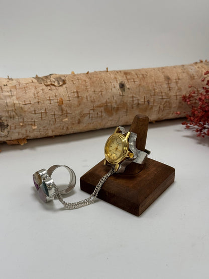Tick Tock Double Ring - 4 - ivyandlavyboutique ivyandlavyboutique