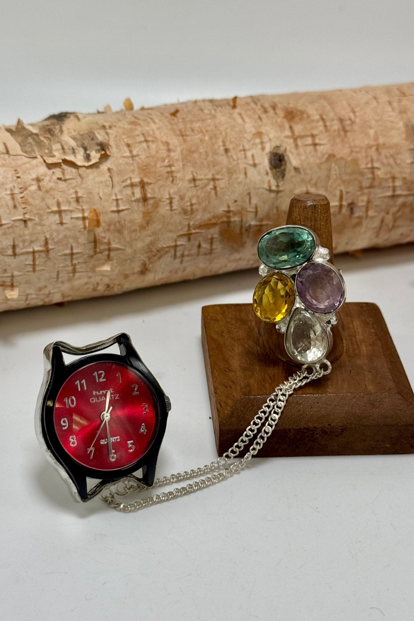 Tick Tock Double Ring - 7 - ivyandlavyboutique ivyandlavyboutique