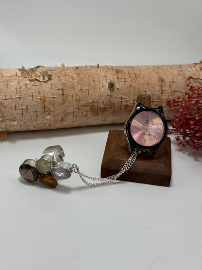 Tick Tock Double Ring - 9 - ivyandlavyboutique ivyandlavyboutique
