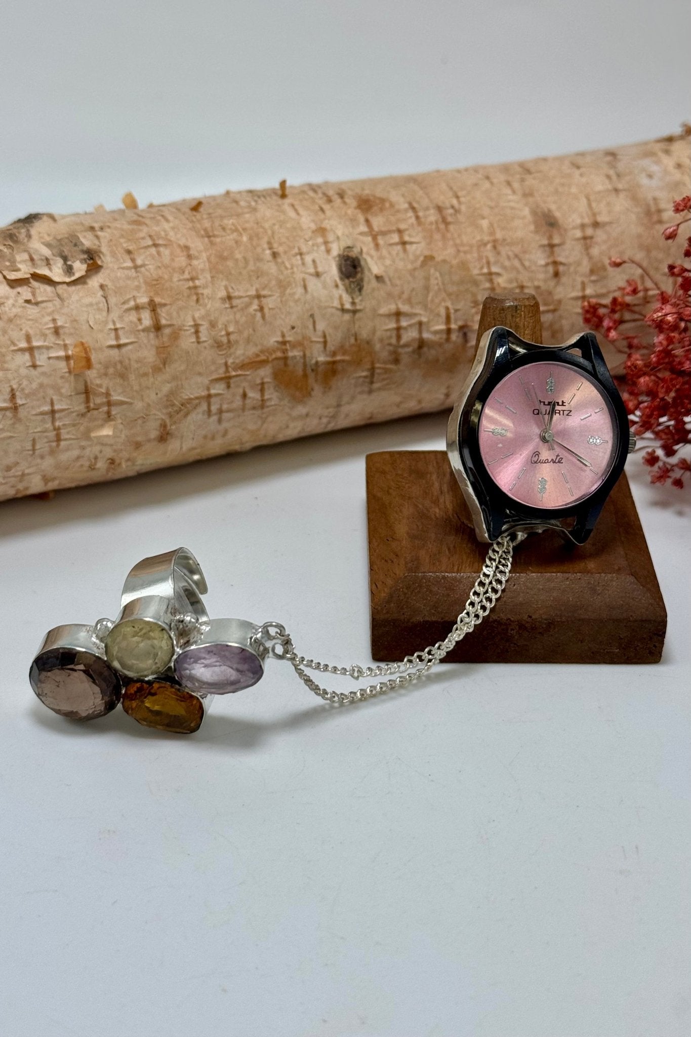 Tick Tock Double Ring - 9 - ivyandlavyboutique ivyandlavyboutique