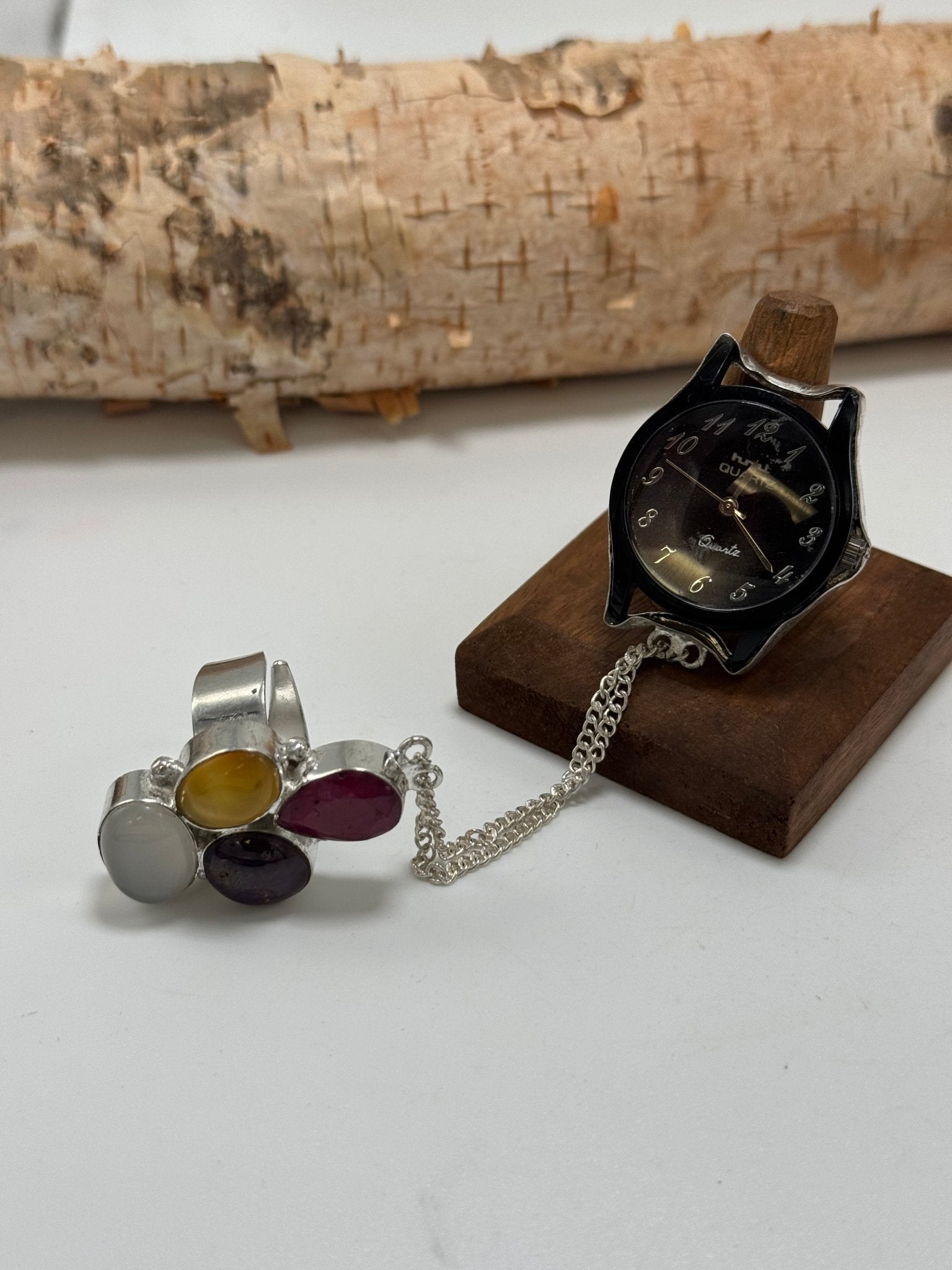 Tick Tock Double Ring - Style 15 - ivyandlavyboutique ivyandlavyboutique