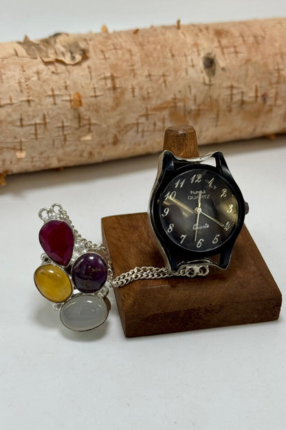 Tick Tock Double Ring - Style 15 - ivyandlavyboutique ivyandlavyboutique