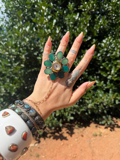 Tick Tock Gemstone Ring - Style 1 - ivyandlavyboutique ivyandlavyboutique