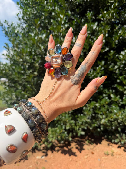 Tick Tock Gemstone Ring - Style 3 - ivyandlavyboutique ivyandlavyboutique