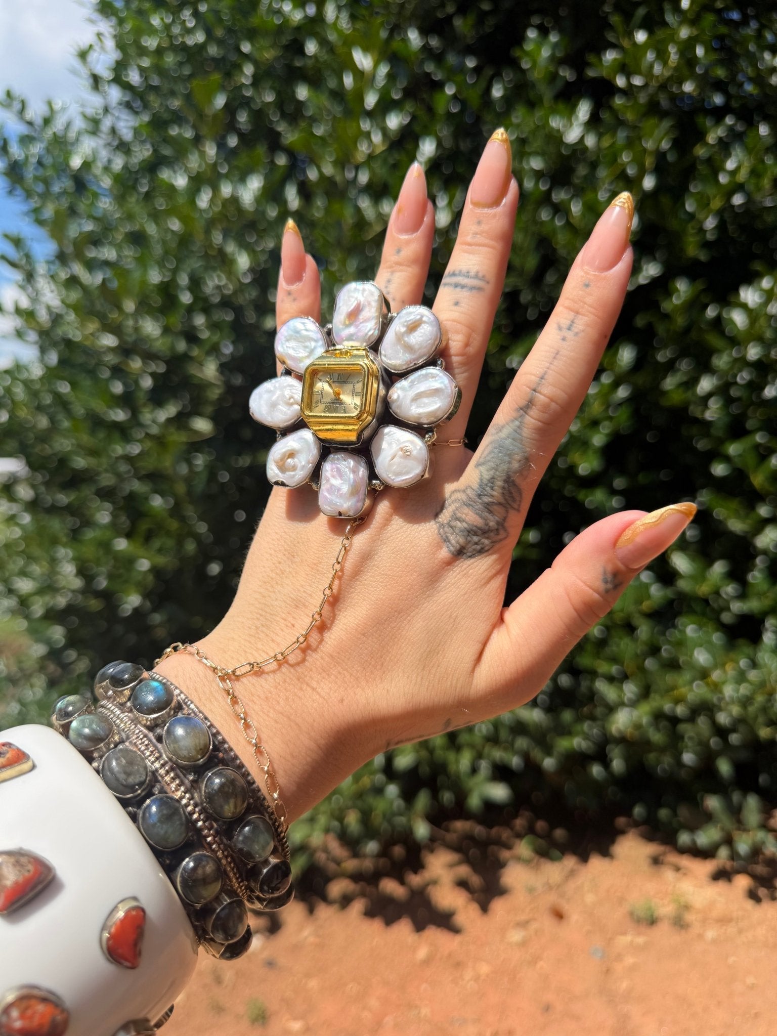 Tick Tock Gemstone Ring - Style 4 - ivyandlavyboutique ivyandlavyboutique