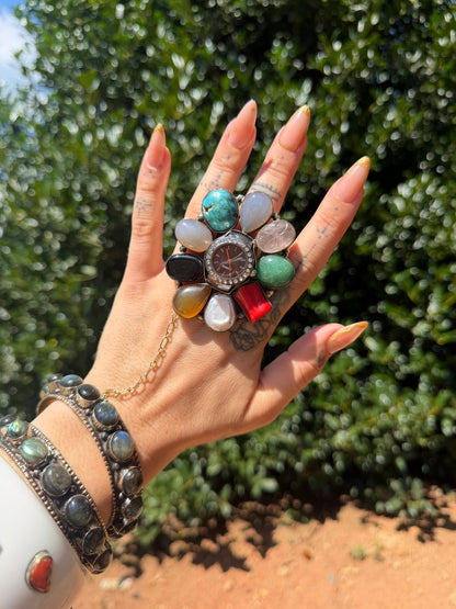 Tick Tock Gemstone Ring - Style 5 - ivyandlavyboutique ivyandlavyboutique