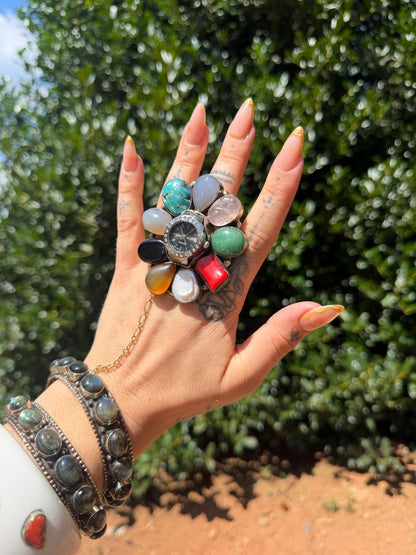 Tick Tock Gemstone Ring - Style 5 - ivyandlavyboutique ivyandlavyboutique
