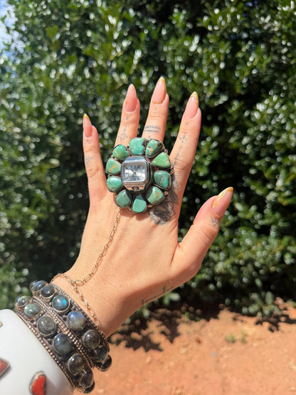 Tick Tock Gemstone Ring - Style 8 - ivyandlavyboutique ivyandlavyboutique