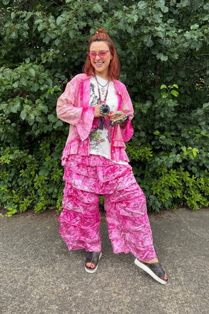 Tickled Pink Button Down - ivyandlavyboutique A Rare Bird Shop